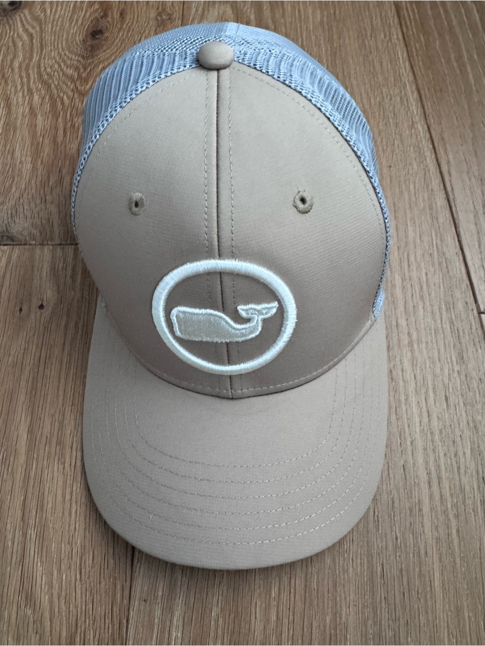Mens Vineyard Vines Beige & grey Trucker Hat OSFA adjustable